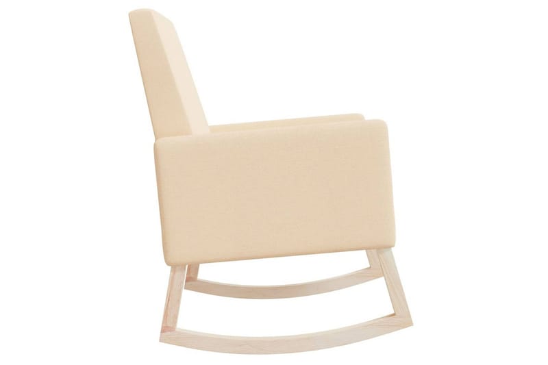 gyngestol stof cremefarvet - Creme - Møbler - Stole & lænestole - Gyngestol