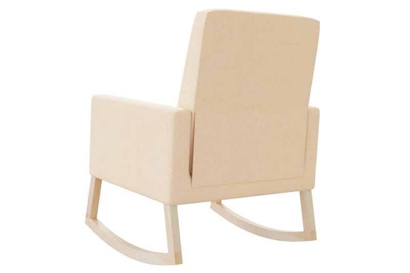 gyngestol stof cremefarvet - Creme - Møbler - Stole & lænestole - Gyngestol