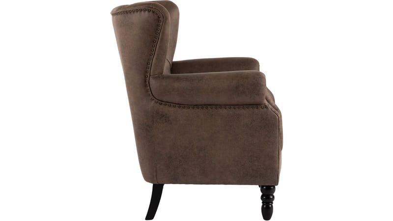 Halvion Lænestol med armlæn - Brun - Møbler - Stole & lænestole - Lænestole