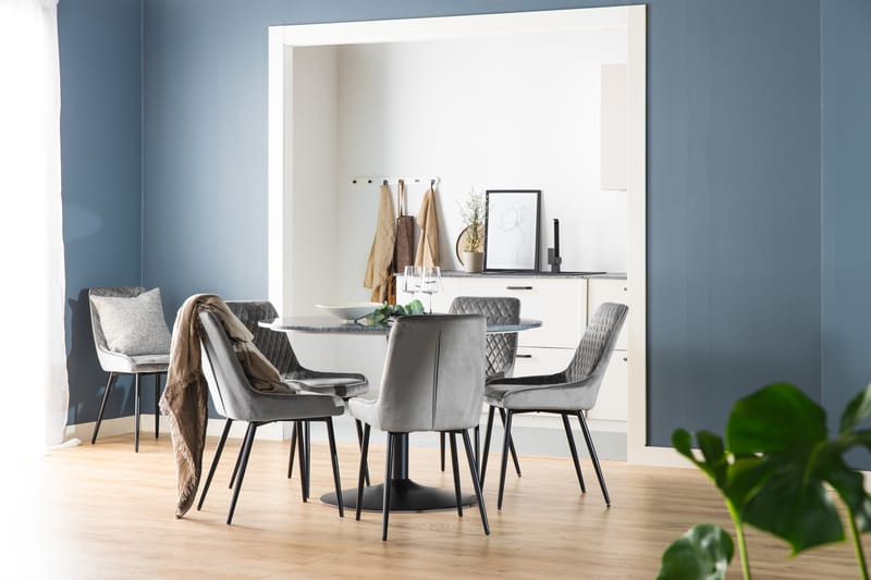 Hennebyn Spisebordsstol - Grå - Spisebordsstole & køkkenstole