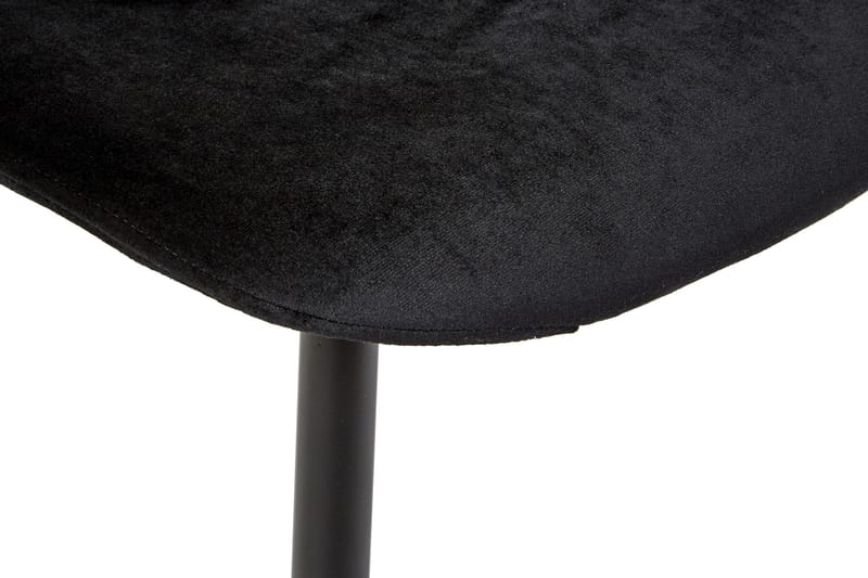Iben Køkkenstol Velour - Sort - Spisebordsstole & køkkenstole