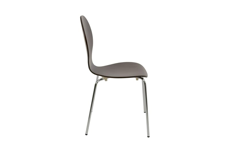 Ikeda Spisebordsstol - Valnød/Krom - Spisebordsstole & køkkenstole