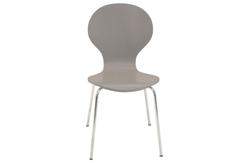 Ikeda Stol Grå / krom - Spisebordsstole & køkkenstole