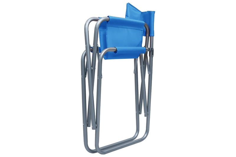 Instruktørstole 2 Stk. Stål Blå - Blå - Stole & lænestole