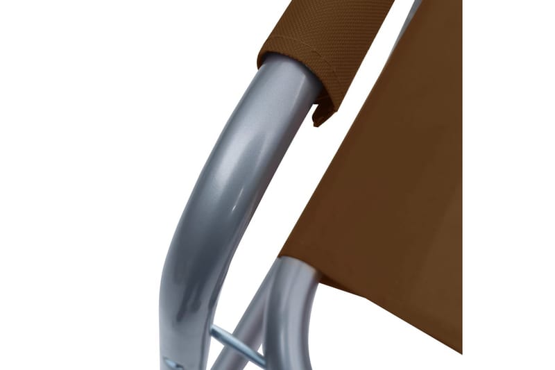 Instruktørstole 2 Stk. Stål Brun - Brun - Møbler - Stole & lænestole