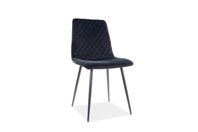 Irys Spisebordsstol - Velour/Sort - Spisebordsstole & køkkenstole