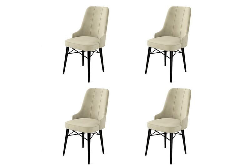 Jandela Spisestol - Beige/Sort - Møbler - Stole & lænestole - Spisebordsstole & køkkenstole