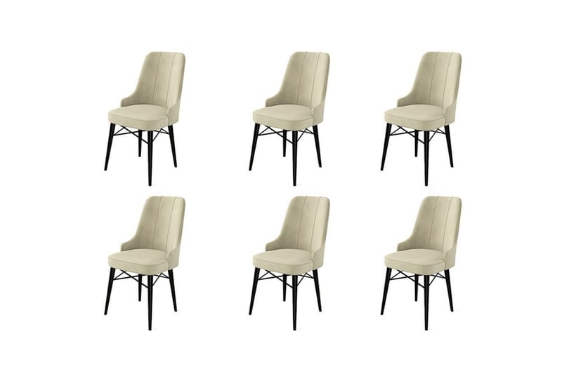 Jandela Spisestol - Sort/Cremevhid - Møbler - Stole & lænestole - Spisebordsstole & køkkenstole