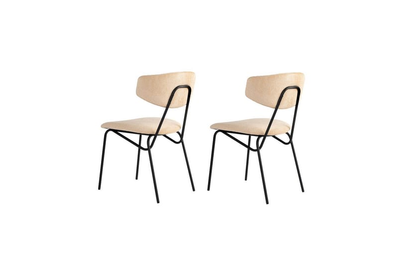 Janta Spisestol - Beige/Sort - Møbler - Stole & lænestole - Spisebordsstole & køkkenstole