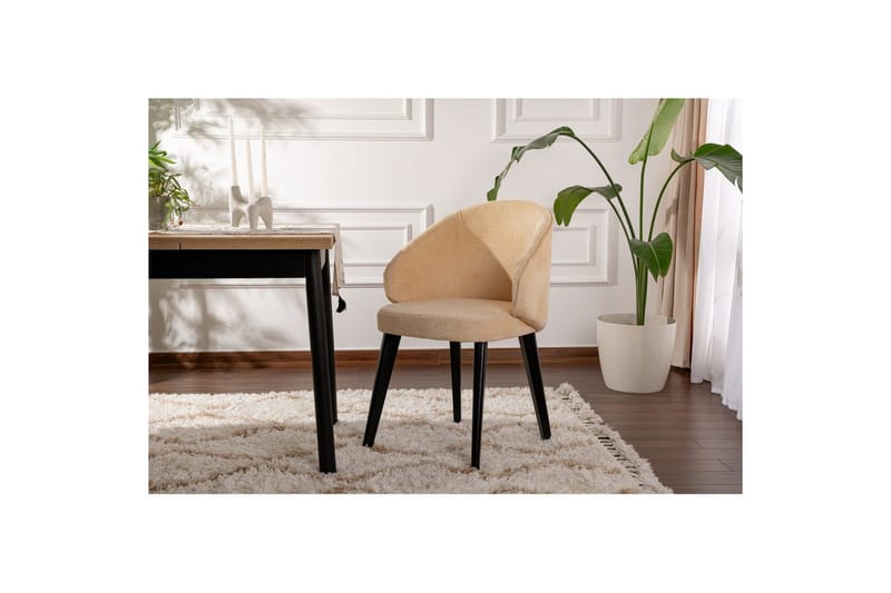 Janta Spisestol - Beige/Sort - Møbler - Stole & lænestole - Spisebordsstole & køkkenstole