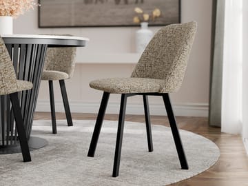 Jarlen spisebordsstol - brunbeige og sort - Møbler - Stole & lænestole - Spisebordsstole & køkkenstole
