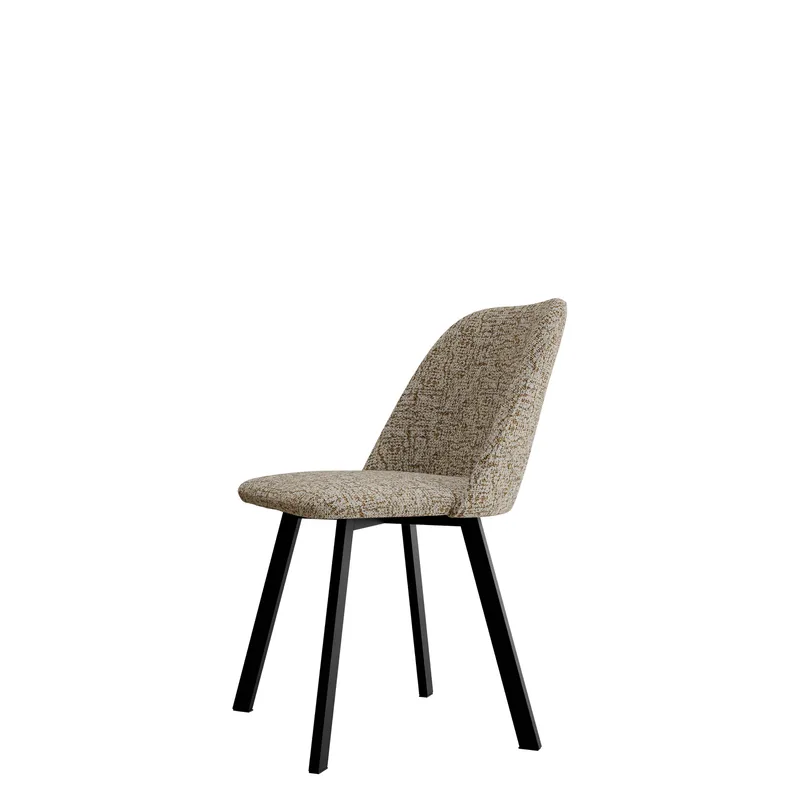Jarlen spisebordsstol, brunbeige og sort
