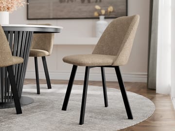 Jarlen spisebordsstol - taupe og sort - Møbler - Stole & lænestole - Spisebordsstole & køkkenstole