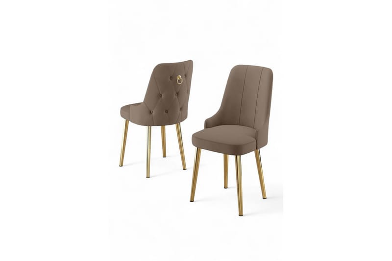 Jebi Spisestol - Beige/Guld - Møbler - Stole & lænestole - Spisebordsstole & køkkenstole