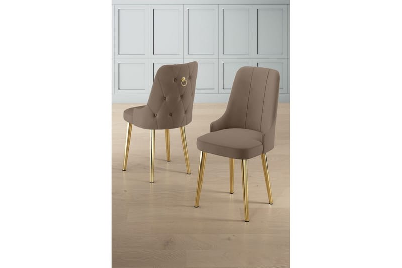 Jebi Spisestol - Beige/Guld - Møbler - Stole & lænestole - Spisebordsstole & køkkenstole