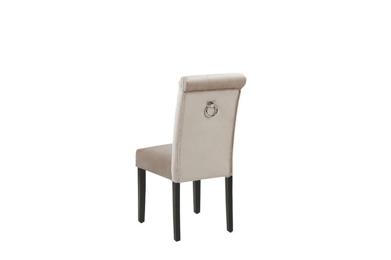 Kanva Stol 2 stk - Grå/Velour - Spisebordsstole & køkkenstole