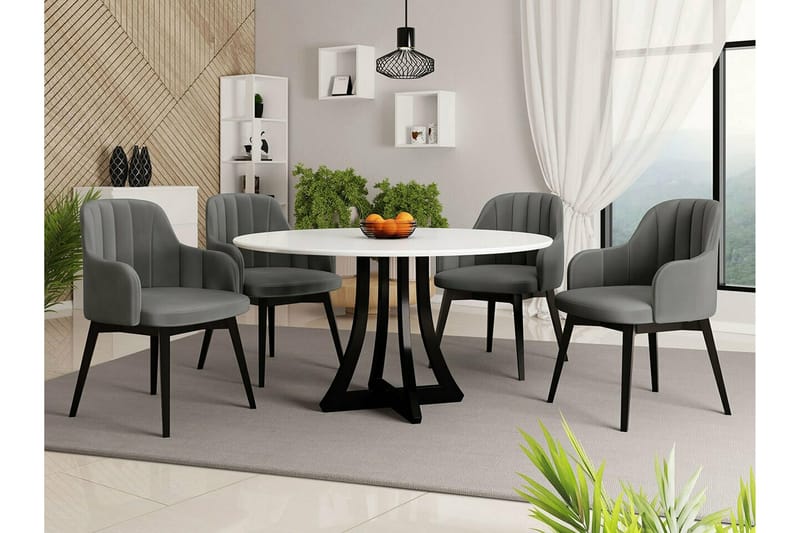 Kendale Spisestol - Mørkegrå/Sort - Spisebordsstole & køkkenstole