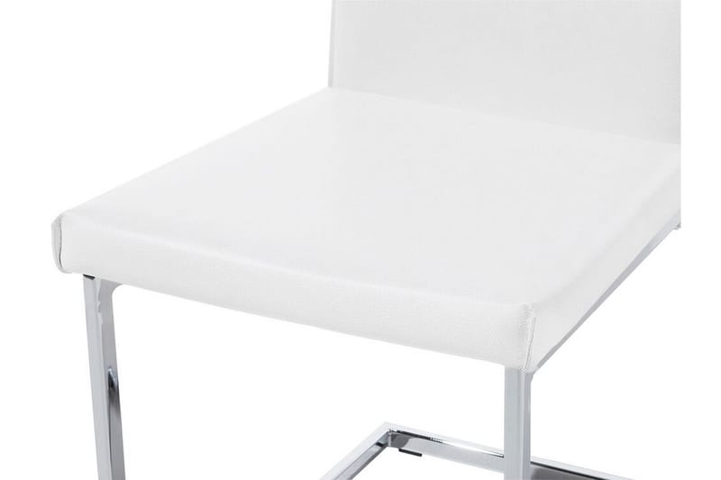 Kenzlie stol 2-stk kunstlæder - Hvid - Spisebordsstole & køkkenstole