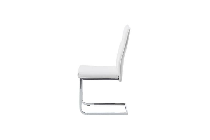 Kenzlie stol 2-stk kunstlæder - Hvid - Spisebordsstole & køkkenstole