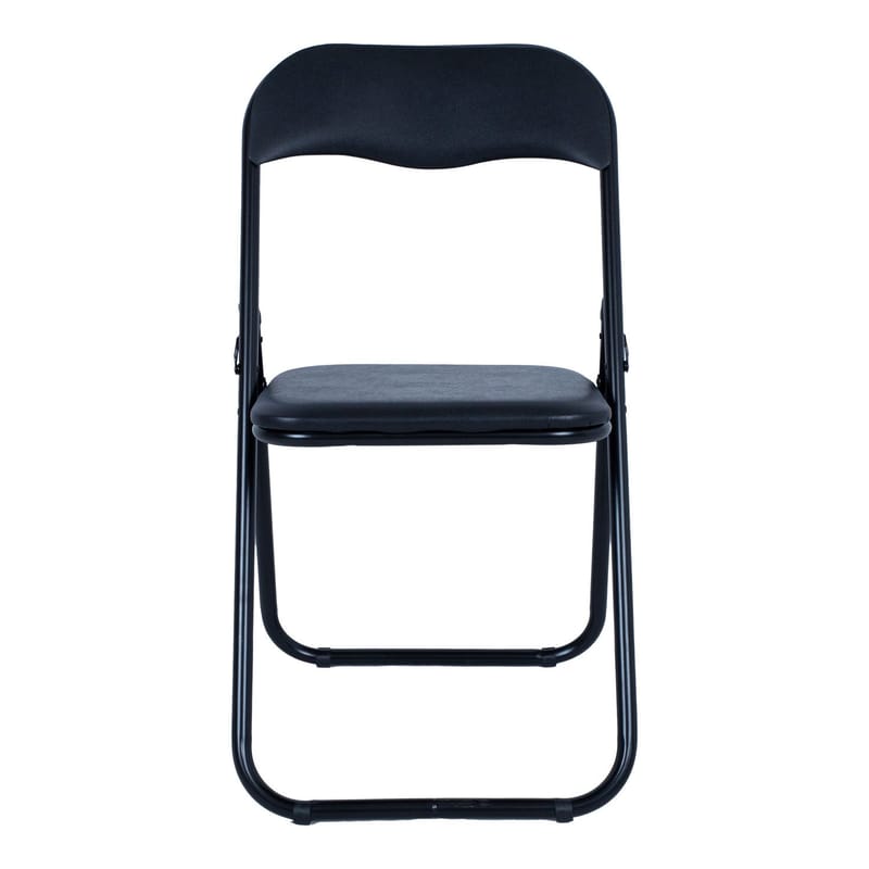 Klapsstol HOME4YOU Caterina Sort/PVC - Sort - Møbler - Stole & lænestole - Klapstole & stabelstole