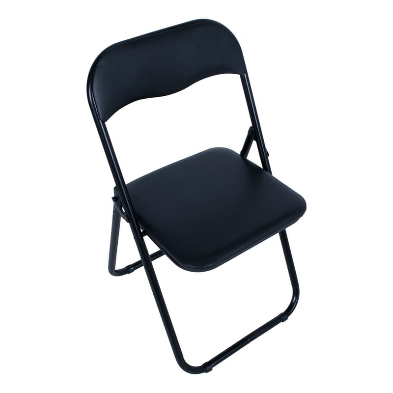 Klapsstol HOME4YOU Caterina Sort/PVC - Sort - Møbler - Stole & lænestole - Klapstole & stabelstole