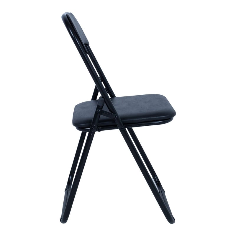 Klapsstol HOME4YOU Caterina Sort/PVC - Sort - Møbler - Stole & lænestole - Klapstole & stabelstole