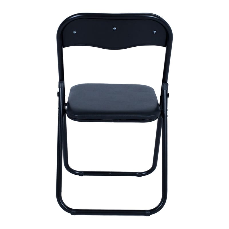 Klapsstol HOME4YOU Caterina Sort/PVC - Sort - Møbler - Stole & lænestole - Klapstole & stabelstole