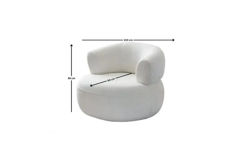 Kollumber Lænestol - Hvid - Møbler - Stole & lænestole - Lænestole