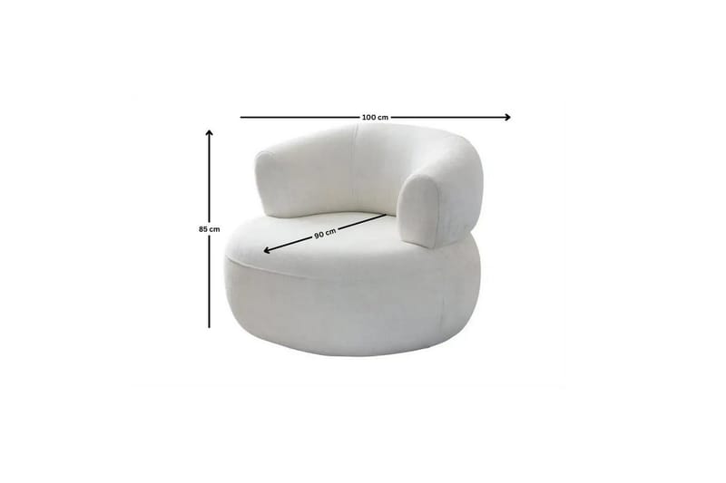 Kollumber Lænestol - Hvid - Møbler - Stole & lænestole - Lænestole