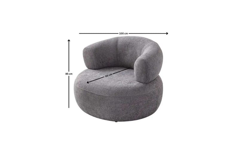 Kollumber Lænestol - Mørkegrå - Møbler - Stole & lænestole - Lænestole