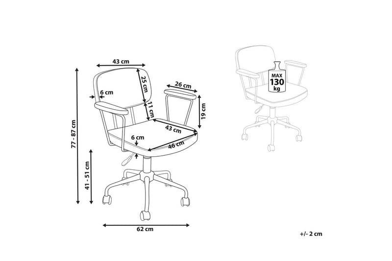 Kontorstol Algerita Grøn - Grøn - Møbler - Stole & lænestole - Kontorstole & skrivebordsstole