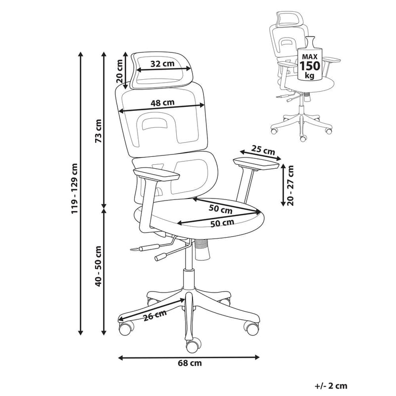 Kontorstol Ally - Møbler - Stole & lænestole - Kontorstole & skrivebordsstole