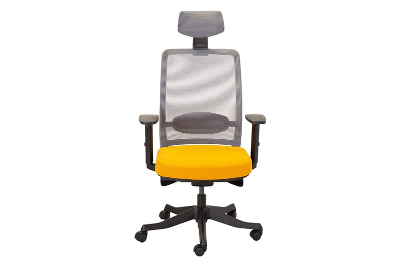 Anggun Kontorstol - Gul/Grå - Møbler - Stole & lænestole - Kontorstole & skrivebordsstole