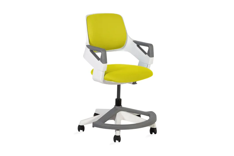 Børnestol ROOKEE i 4-14 år 64x64xH76-93cm gul / hvid, undefined