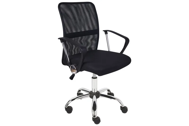 Kontorstol Best Sort/Sølv - Sort/Sølv - Møbler - Stole & lænestole - Kontorstole & skrivebordsstole
