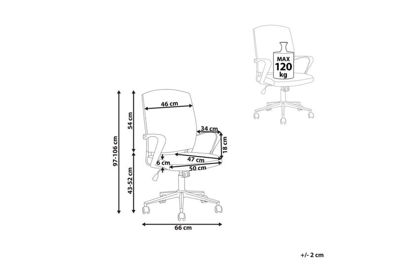 Kontorstol Bonny Sort - Sort - Møbler - Stole & lænestole - Kontorstole & skrivebordsstole