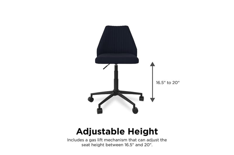 Brittany Kontorstol Marineblå - Novogratz - Møbler - Stole & lænestole - Kontorstole & skrivebordsstole