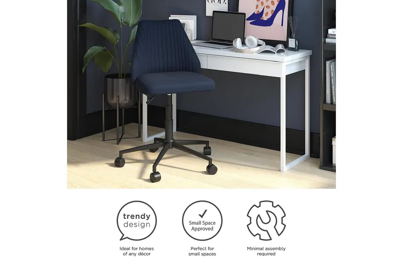Brittany Kontorstol Marineblå - Novogratz - Møbler - Stole & lænestole - Kontorstole & skrivebordsstole