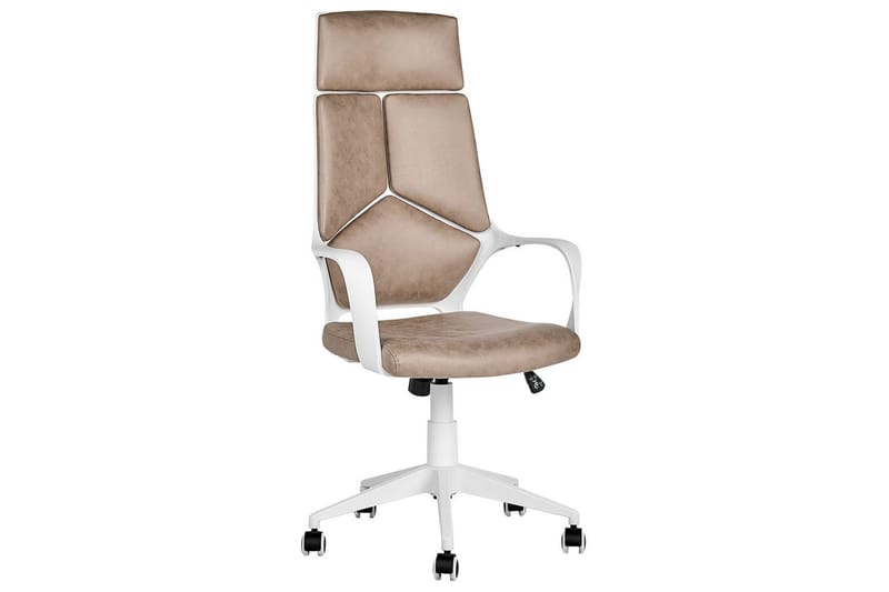 Kontorstol Delight Beige/hvid - Beige/hvid - Møbler - Stole & lænestole - Kontorstole & skrivebordsstole