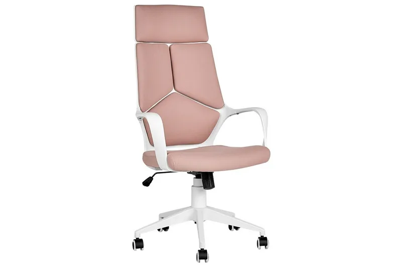 Kontorstol Delight Ferskenrosa/Hvid, Ferskenrosa/Hvid