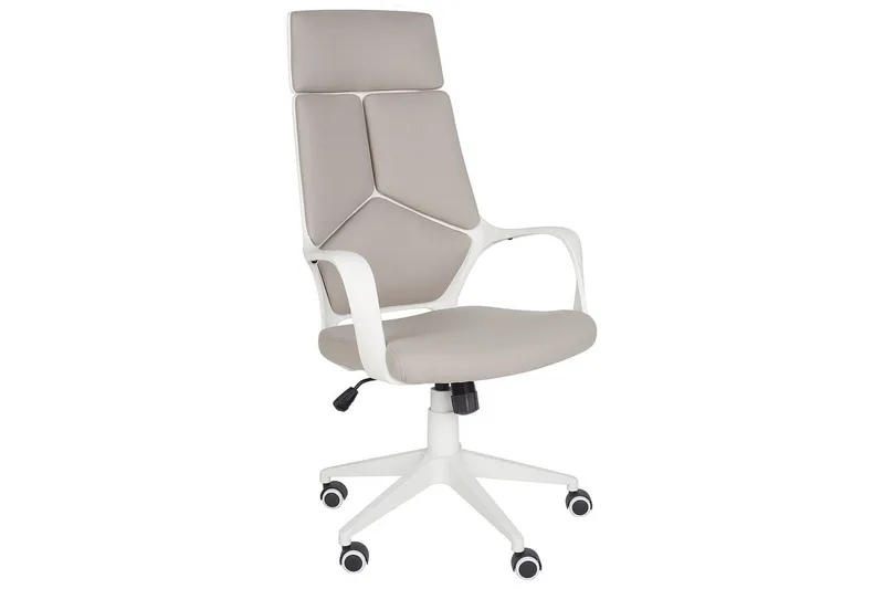 Kontorstol Delight Taupe/hvid, Taupe/hvid