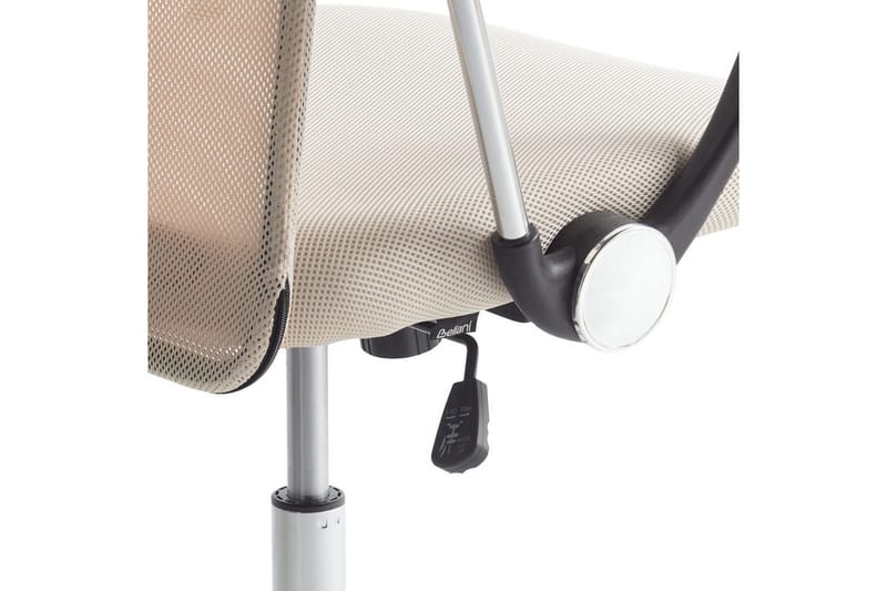 Kontorstol Design Beige/Sort/Sølv - Beige/Sort/Sølv - Møbler - Stole & lænestole - Kontorstole & skrivebordsstole