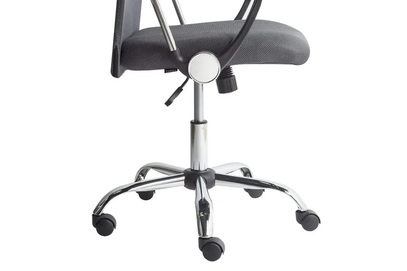 Kontorstol Design Grå/sort/sølv - Grå/sort/sølv - Møbler - Stole & lænestole - Kontorstole & skrivebordsstole