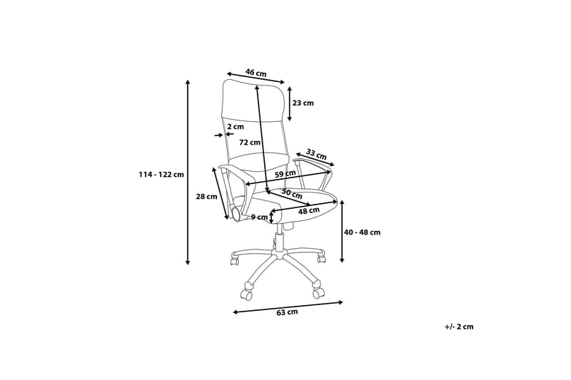 Design kontorstol - Hvid - Møbler - Stole & lænestole - Kontorstole & skrivebordsstole