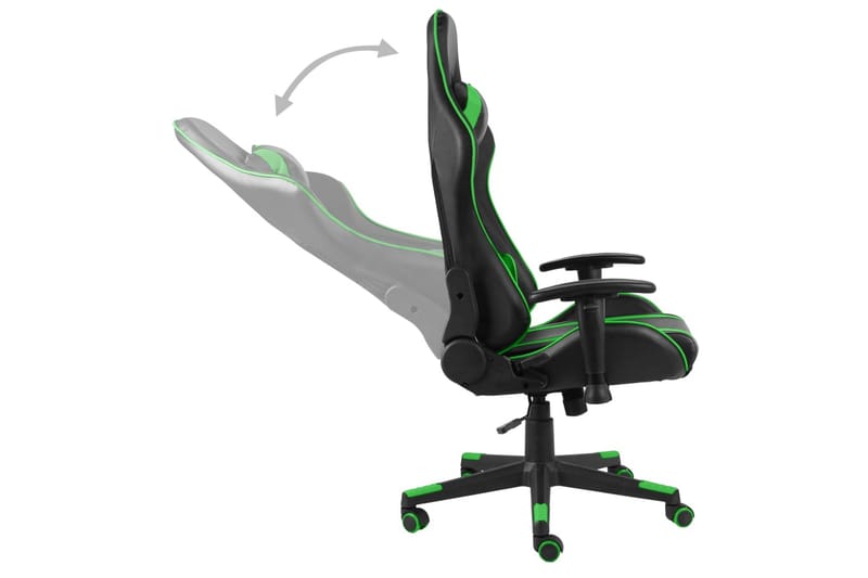 Drejelig Gamingstol Pvc Grøn - Grøn - Møbler - Stole & lænestole - Kontorstole & skrivebordsstole
