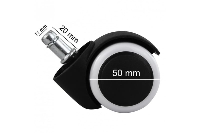 Galten Hjul til skrivebordstol 5-stk - Sort - Møbler - Stole & lænestole - Kontorstole & skrivebordsstole