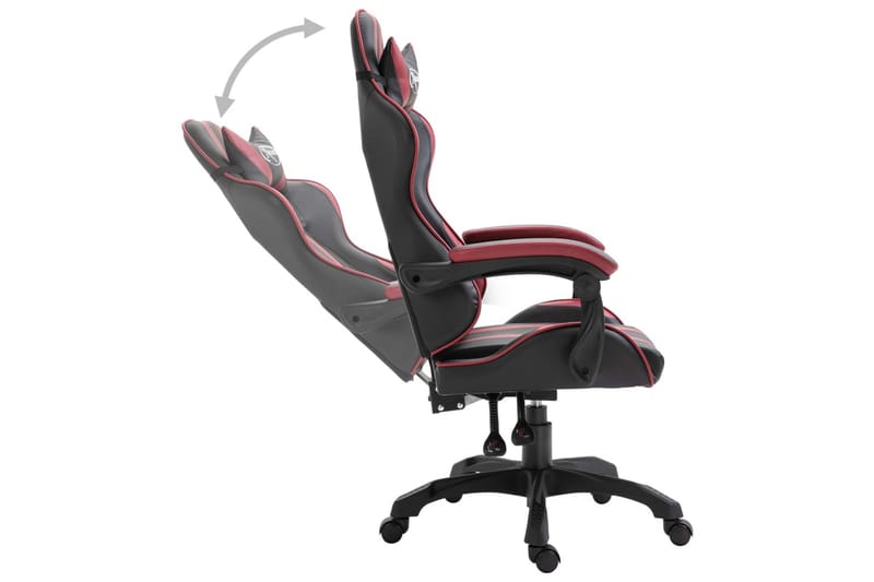 Gamingstol Vinrød Pu - Rød - Møbler - Stole & lænestole - Kontorstole & skrivebordsstole