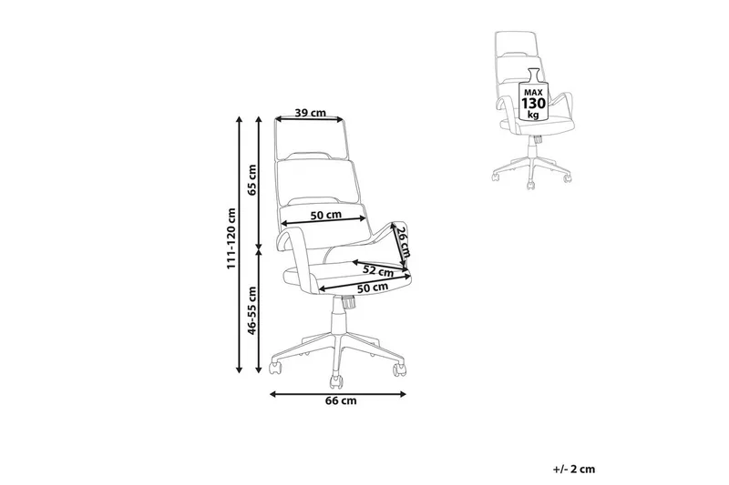 Kontorstol Grandiose Blå/Sort - Blå/Sort - Møbler - Stole & lænestole - Kontorstole & skrivebordsstole