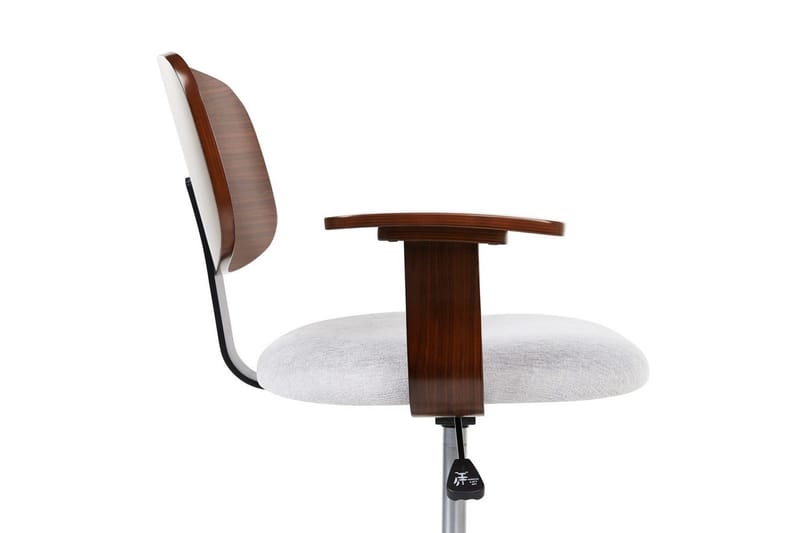 Kontorstol Gunnison - Mørkt træ, gråt - Møbler - Stole & lænestole - Kontorstole & skrivebordsstole