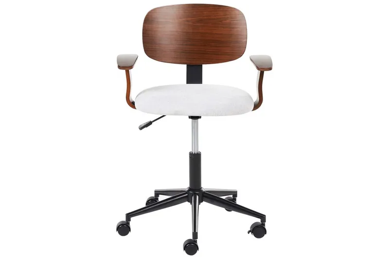 Kontorstol Gunnison - Mørkt træ, gråt - Møbler - Stole & lænestole - Kontorstole & skrivebordsstole